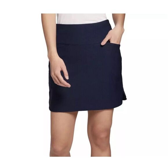 Lady Hagen Women's Perforated‎ Golf Skort 16 Inch Navy Blue Sz. XS NWT - Picture 1 of 16